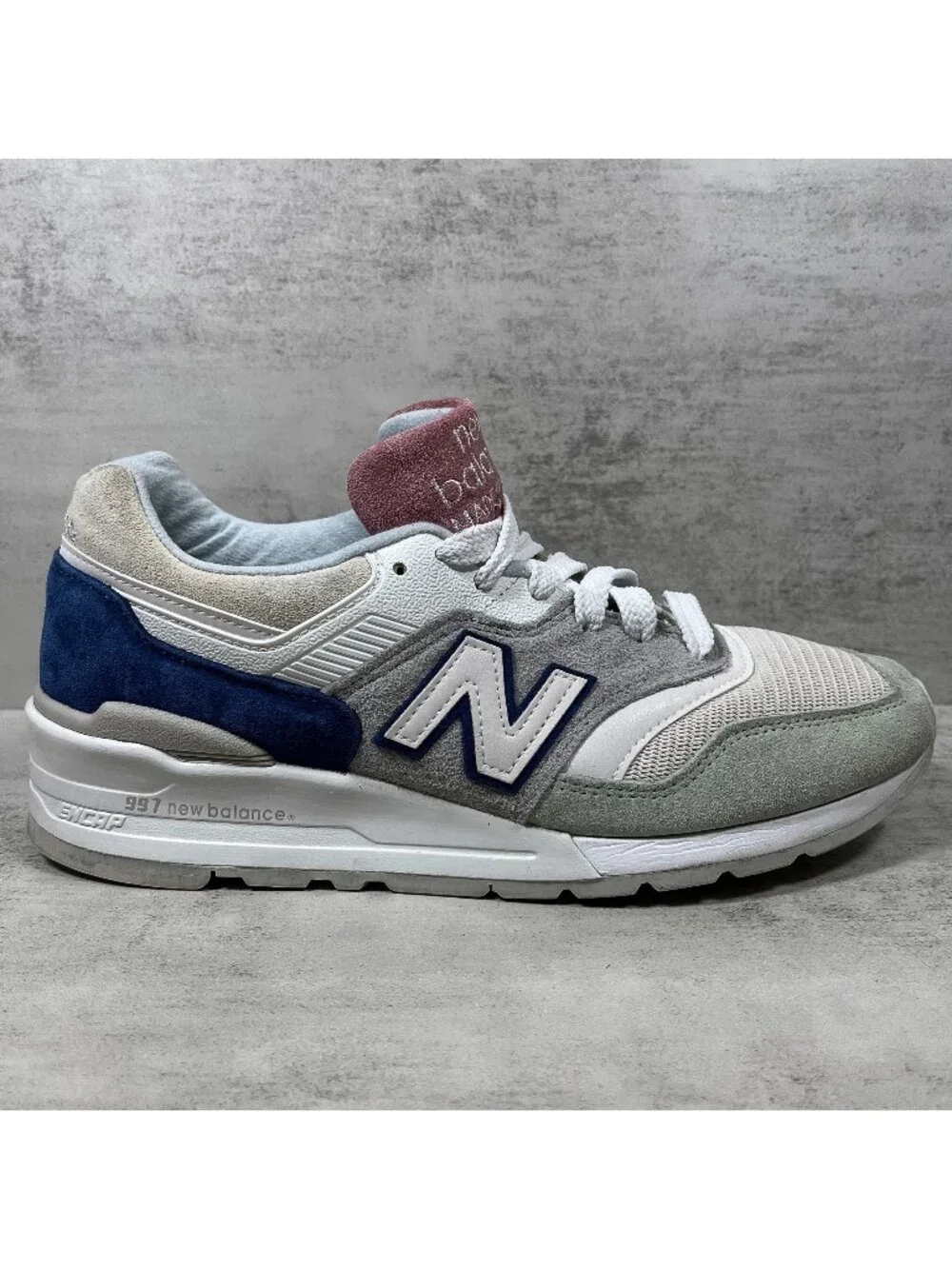 New Balance 997 USA Sneakers - Men's Size 9 - Seasonal Colors White Pastel